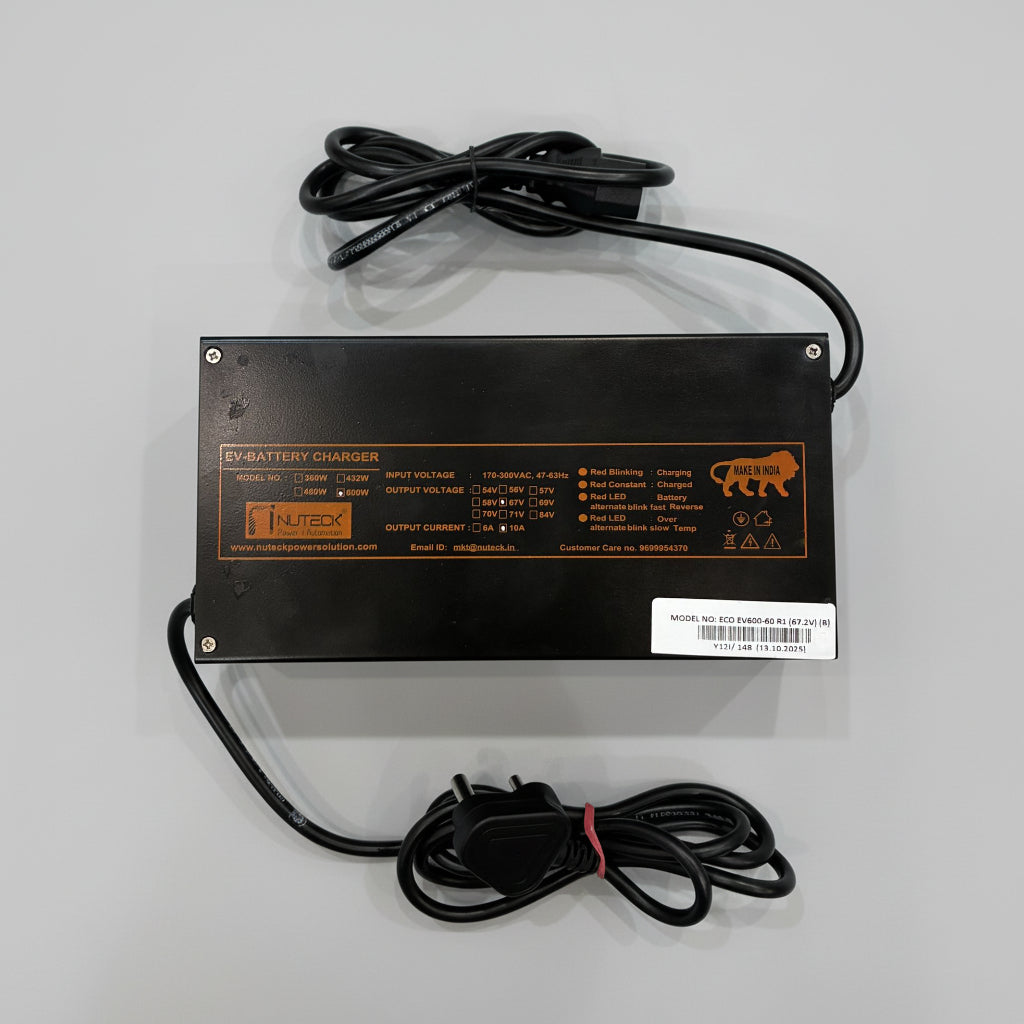 Nuteck 67.2V 10A Charger
